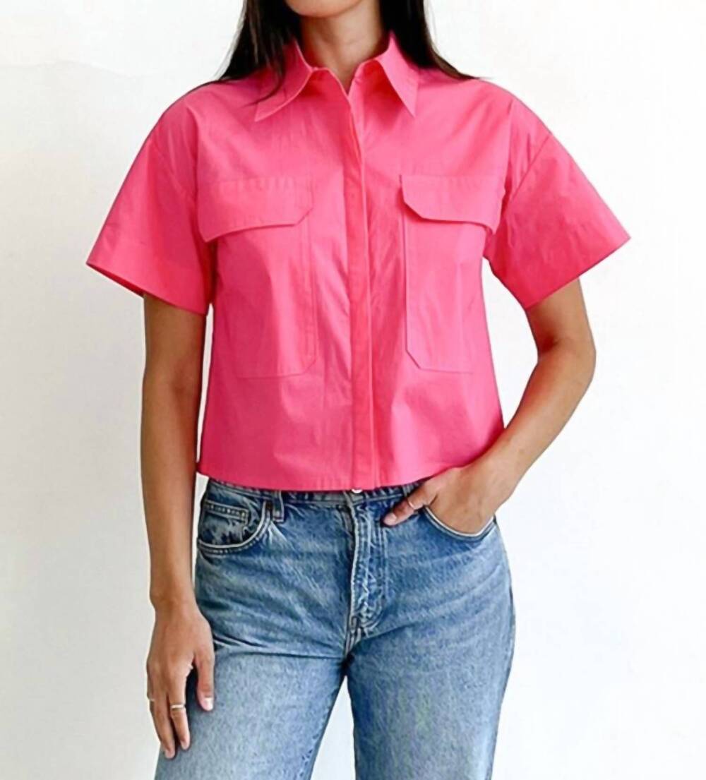NEW TRINA TURK loreta top in magenta